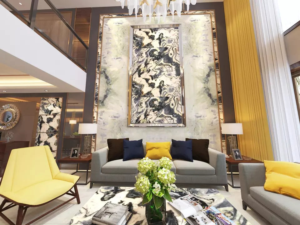 Amazonite Green Luxury Stone Natural Marble Slab For Villa Decoration