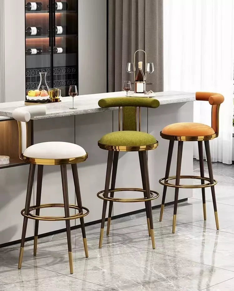 Bar Height Chair Luxury Wooden Bar Stool Chair
