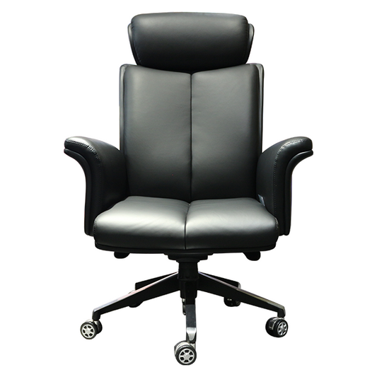 Hot sales PU leather black ergonomic computer chair high back reclining boss office chair