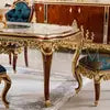 Cargar imagen en el visor de la galería, Noble Wood Luxury set furniture noble dining Sets Classic Home Furniture Antique Wooden Carving Wood Center Table Set
