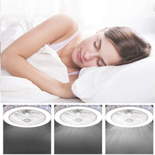 Cargar imagen en el visor de la galería, Ceiling Fan with Led Lights Remote Control with 7 ACrylic Blades..
