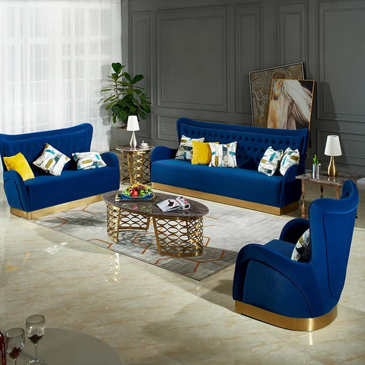 European Style Stainless steel coated with gold Sala set