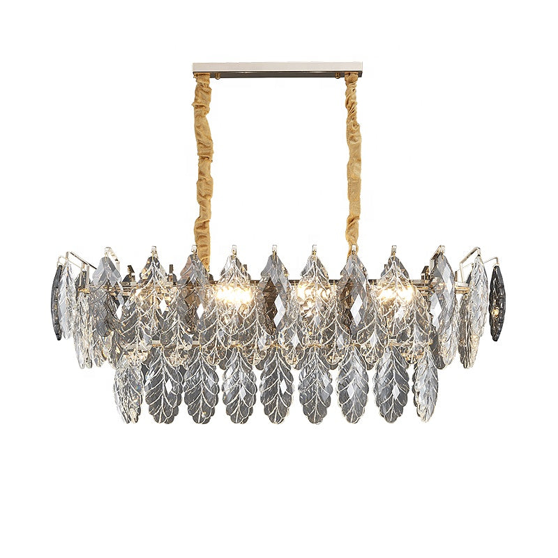 Modern LV Luxury Crystal Hanging LED Chandelier Light-MEGA LIGHTING