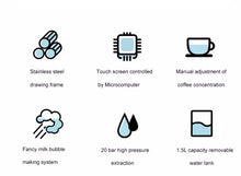 Cargar imagen en el visor de la galería, Touch Screen Coffee vending machine , fully automatic coffee machine , espresso machine coffee maker
