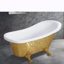 Cargar imagen en el visor de la galería, Golden Ceramic Bathtubs New Luxury Design Customized Bathroom Furniture Bathtubs
