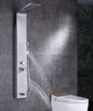 Silver Nickel Brushed Shower Panel Column Towers 304 Stainless Steel Waterfall Spa Jets Smart Shower Wall Panel