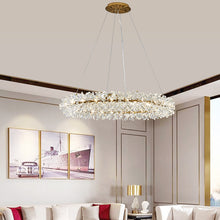 Load image into Gallery viewer, Nordic Modern Indoor Decoration Brass Luxury Crystal Chandelier Pendant Light
