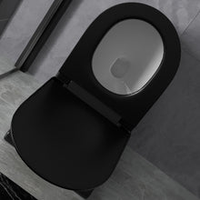 Load image into Gallery viewer, Black Matte Toilet Bowl Tornado Flush Floor Mounted Italian Style

