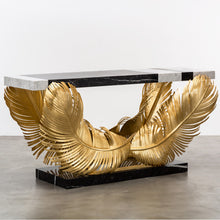 Load image into Gallery viewer, Gold rectangle steel metal chrome office home goods coffee table
