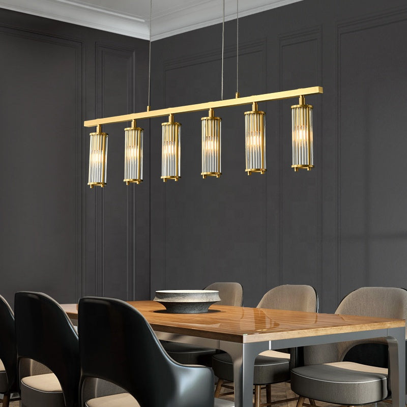 Post-Modern Minimalist Light Luxury Dining Restaurant Chandelier