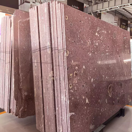 Beautiful Pink Marble Polished Surface Finishing and Big Slab