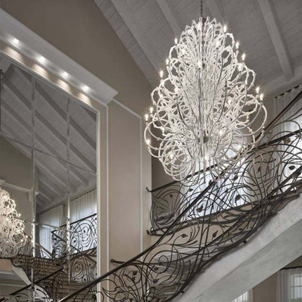 Villa Staircase Bubble Glass Ball Chandelier Pendant Light