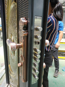 Door Security Design Bullet Proof Luxury Entrance Cast Aluminum Doors  (note: price depends on the size of your door )