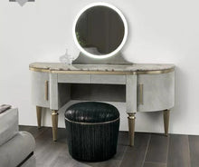 Load image into Gallery viewer, Italian minimalist dressing table modern minimalist nordic bedroom storage cabinet light luxury dressing table
