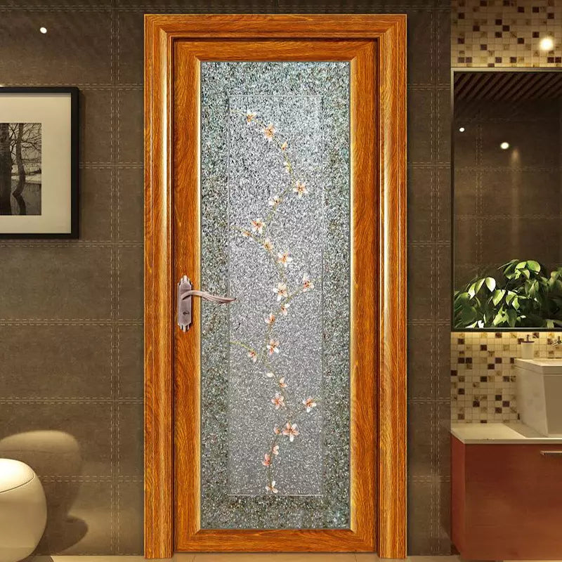 Customized Aluminium swing glass doors for classic bathroom swing washroom door