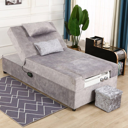 Elektrisches Relax-Schlafsofa mit Waschbecken, Badewanne, Fußmassage, Luxus-Spa-Pediküre-Stuhl 