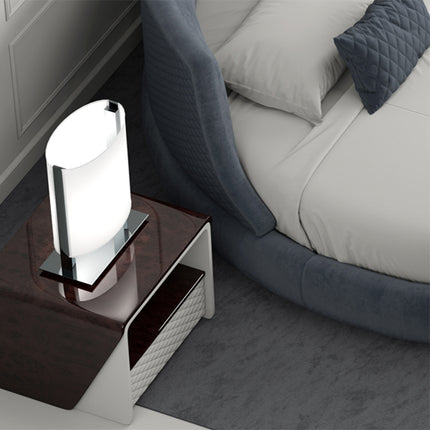 Modernes, elegantes Design: Bettgestell-Set, dunkelgrauer Samt, Kingsize-Rundbett, luxuriöses Rundbett