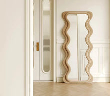 Load image into Gallery viewer, FURNITURE Designer unique dressing wave mirror home decorative full length floor mirror for livingroom bedroom

