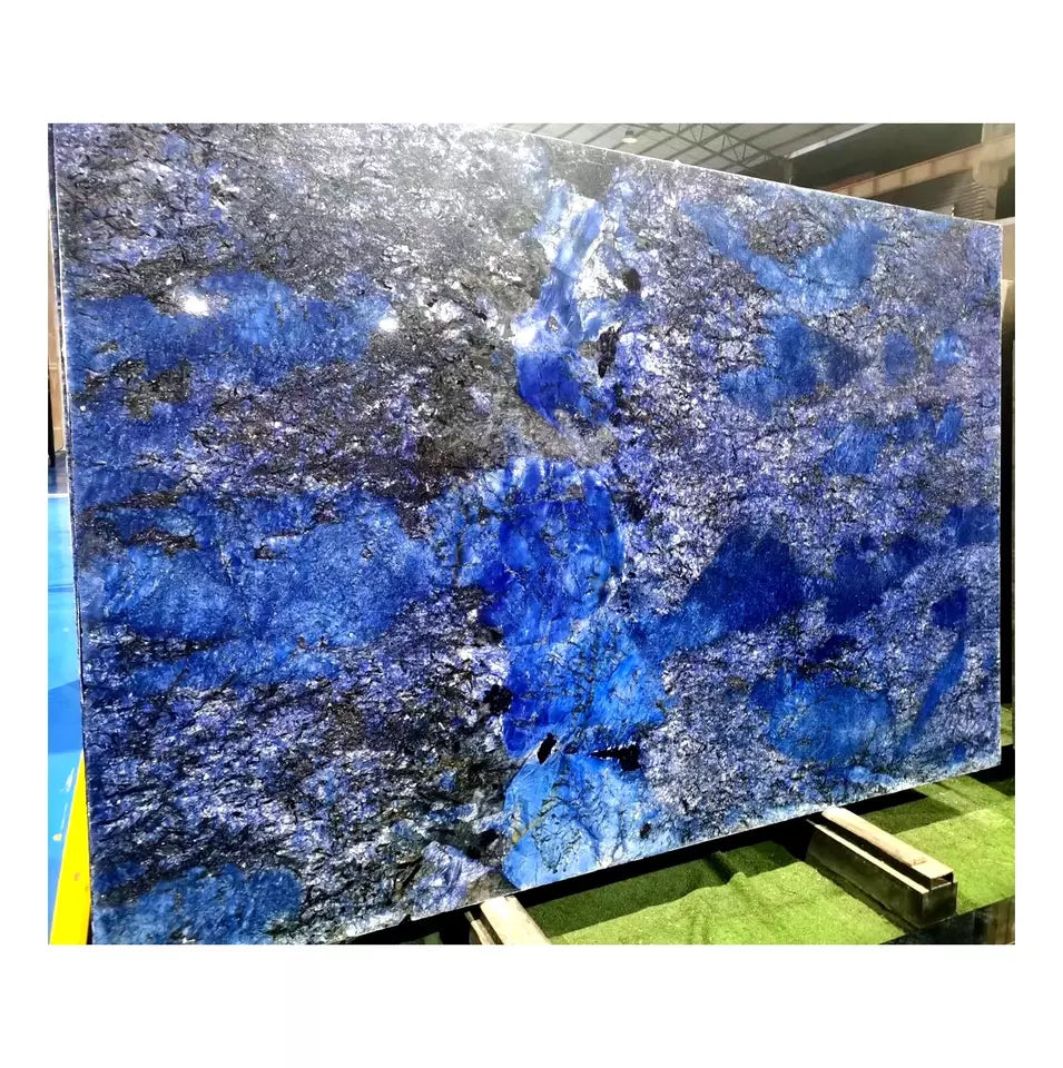 Blue Marble Stone Customized Wall House Surface Technical Hotel Big Slab