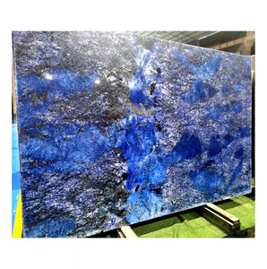 Natural gem stone blue agate slabs