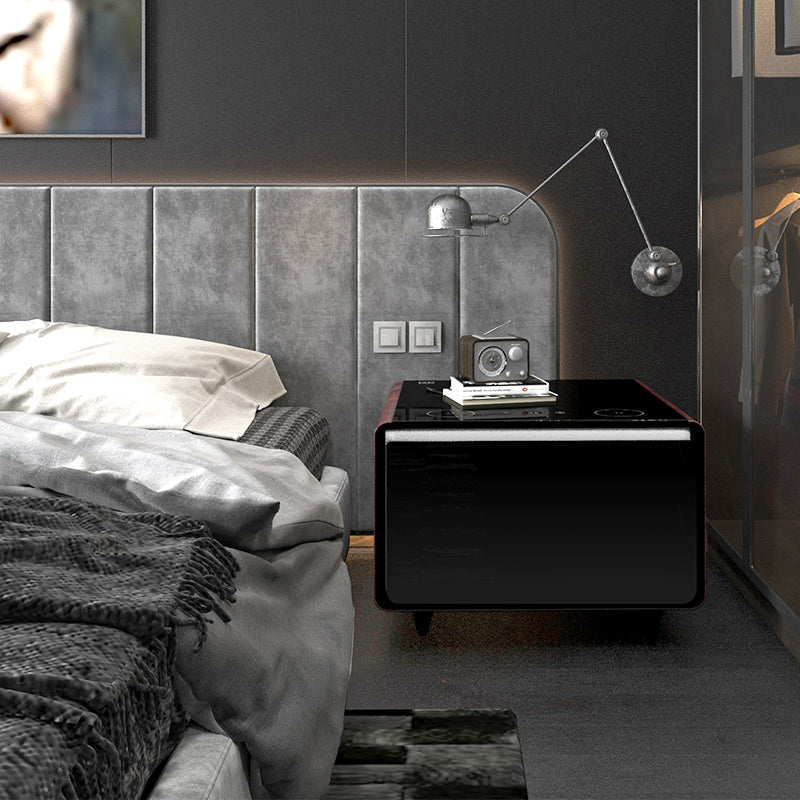 Smart Coffee Table Built in Fridge Smart Coffee Table Screen with Fridge Side Table with Charger and Led