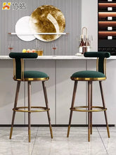 Charger l&#39;image dans la galerie, Bar Height Chair Luxury Wooden Bar Stool Chair
