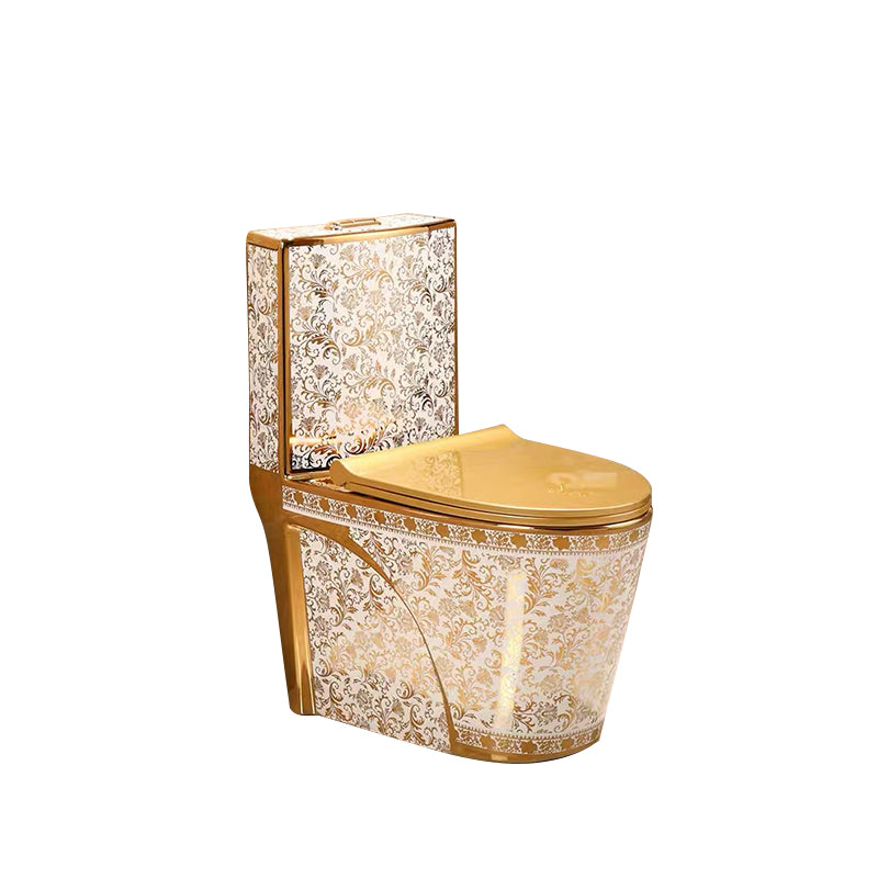 high quality Bathroom Ceramic gold plated toilet bowl