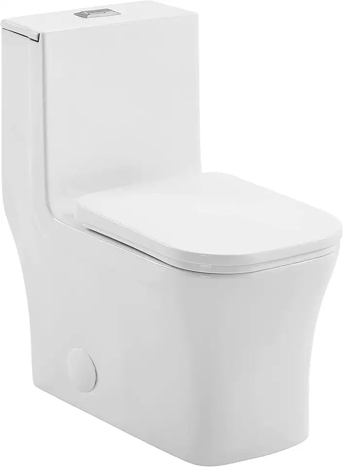 Bathroom Floor Mounted Toilet Bowl American Conventional Microcrystalline Self-cleaning Glaze Ceramic One Piece Modern