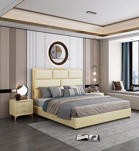 Luxury Bedroom Furniture beds Upholstered Modern Wood Bed Room Set Furniture beds