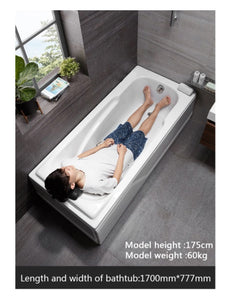 freestanding short 2 sided skirt acrylic common corner simple square shape spa bathtub