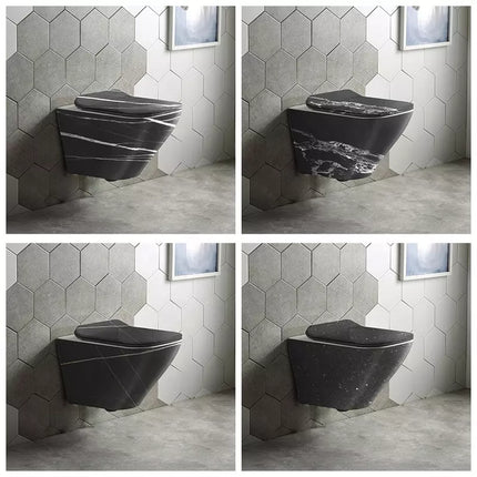 toilet bowl siphon 300mm roughning inn electroplated porcelaine ceramic toilet dual flush rimless wall mounted luxury highend high quality white modern gold black blue pink toilet water closet toilet fixture sanitary ware flush toilet sensor commode potty smart modern egg shape toilet seat