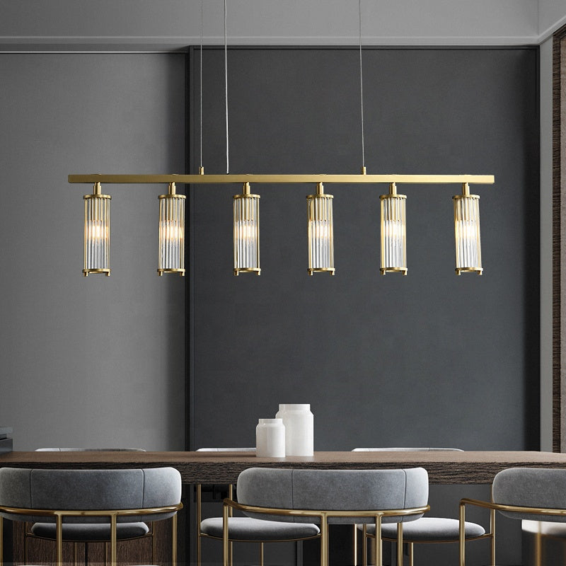 Post-Modern Minimalist Light Luxury Dining Restaurant Chandelier