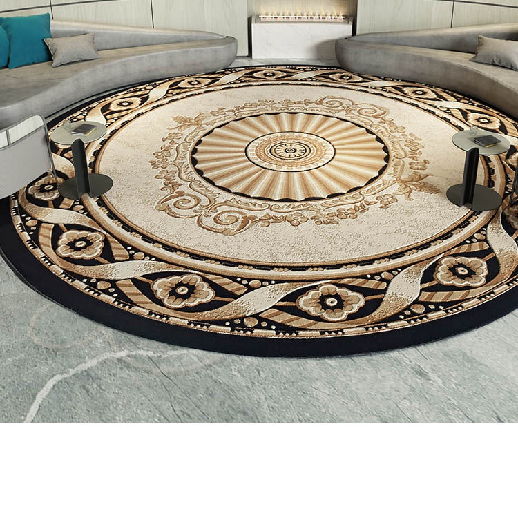 Luxury wool carpet floor mat Round Custom Carpets Washable Rug