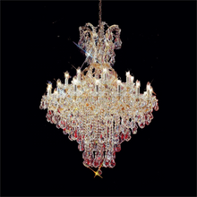 Load image into Gallery viewer, staircase living room gold crystal k9 chandelier lighting
