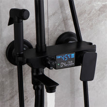 Lade das Bild in den Galerie-Viewer, Rainfall Shower Head Square Black Set Bidet not Included
