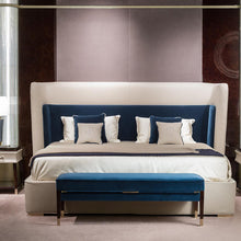 Charger l&#39;image dans la galerie, House bedroom furniture modern bed Leather / fabric upholstery custom king size luxury beds
