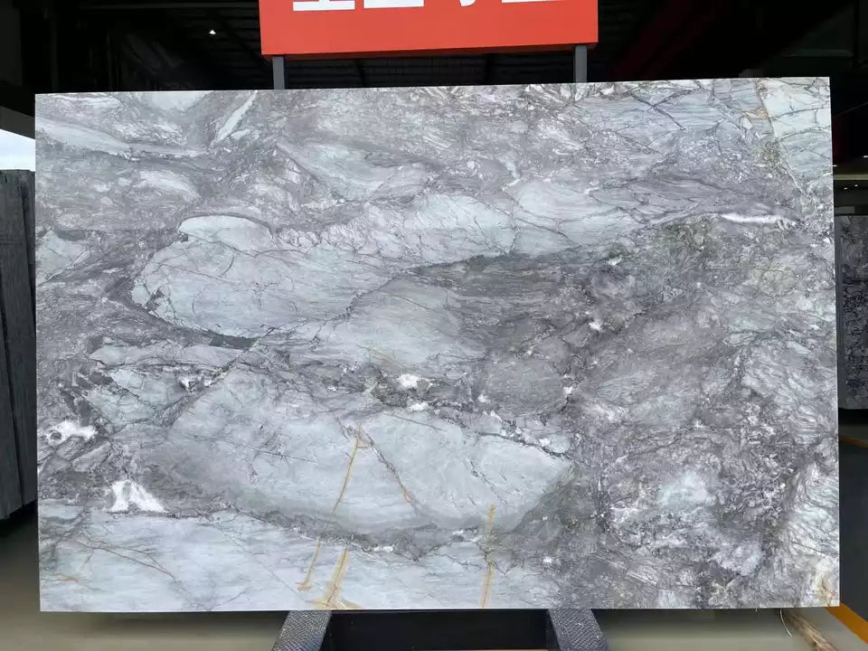 Grey Ice Jade Gray marble lobby decoration slab