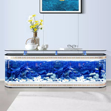 Lade das Bild in den Galerie-Viewer, New Design Large Custom Glass Clear Luxury Aquarium Tank Fish For Home big Fish tank of TV cabinet 1.2m 1.5m 1m 3M
