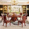 Загрузить изображение в средство просмотра галереи, Classic Luxury wooden furniture living room dining table set 6 seater dining room furniture
