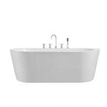 Cargar imagen en el visor de la galería, Acrylic stone free standing bathtub portable for adults
