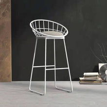 Cargar imagen en el visor de la galería, Stainless Steel Metal Leg High Luxury Bar Furniture Chair Bar Counter Stools
