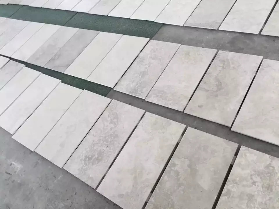 White wooden marble slabs cross cut wood grain marble slabs stone tiles