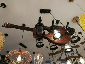 Top sale fashion wood energy saving light source chandeliers hanging lamp vintage pendant lights for home loft cafe decoration