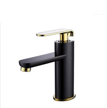 Cargar imagen en el visor de la galería, Bathroom 4 Colors Deck Mounted Single Handle Basin Faucet Rose Gold Black
