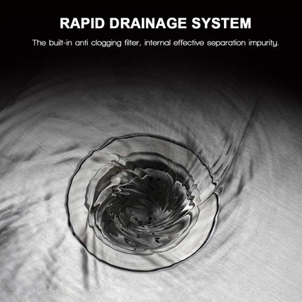 Évier de cuisine noir à une cuve, fabriqué à la main en acier inoxydable 304, avec égouttoir.