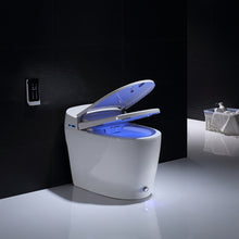 Загрузить изображение в средство просмотра галереи, Bathroom vanity wc toilets one piece kicking automatic flushing washroom smart intelligent wc toilet
