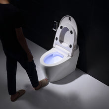 Загрузить изображение в средство просмотра галереи, Bathroom vanity wc toilets one piece kicking automatic flushing washroom smart intelligent wc toilet
