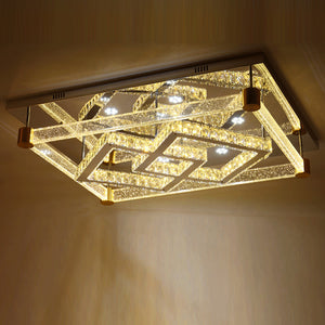 Rectangle Fashion crystal home lighting ceiling lamp