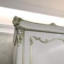 Cargar imagen en el visor de la galería, Neoclassical style European wooden fancy sample bedroom wardrobe cabinet
