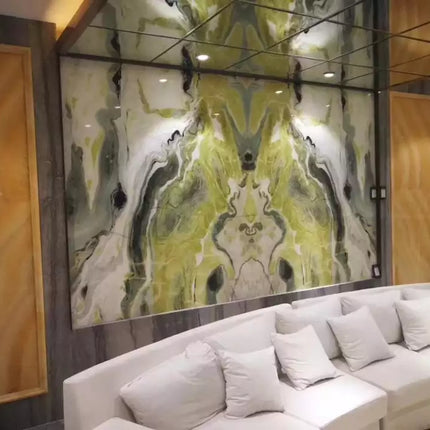 Exotic Green Marble Beauty Green Field Indoor Wall Decoration,Countertop